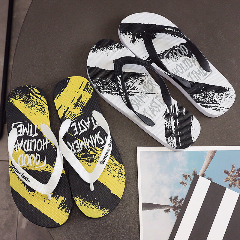 Chanclas de estilo de graffiti de PVC al por mayor